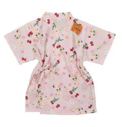 Kimono infantil em Algodão Flor Sakura e Coelhinhos - Kimonos Liberdade
