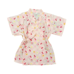 Kimono infantil em algodão Sakura e peixinhos - Kimonos Liberdade
