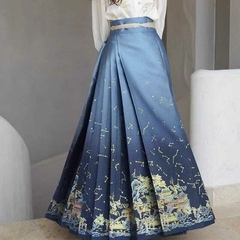 Saia Hanfu Azul - comprar online