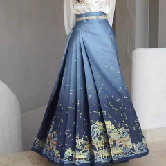 Saia Hanfu Azul - comprar online