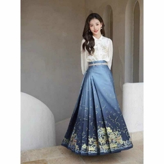 Saia Hanfu Azul - loja online