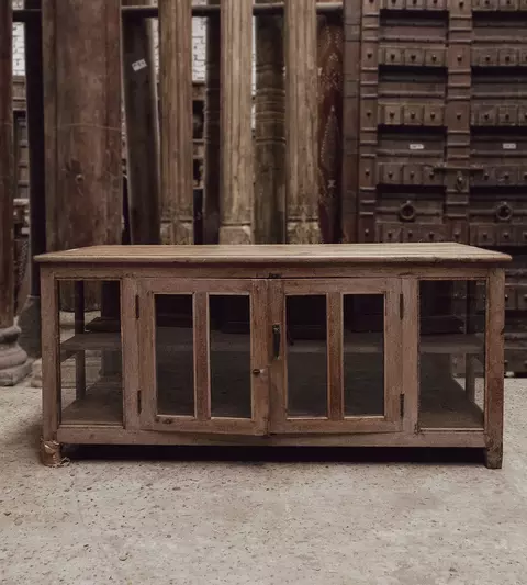 MUEBLE BAJO PUERTA VIDRIO - comprar online