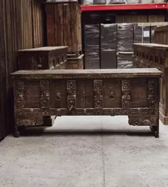 CONSOLA ANTIGUA DE TECA - comprar online