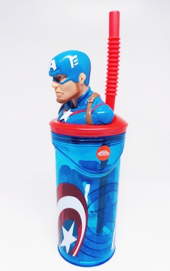 VASO SORBETE CON FIGURA 3D #CapitanAmerica - comprar online
