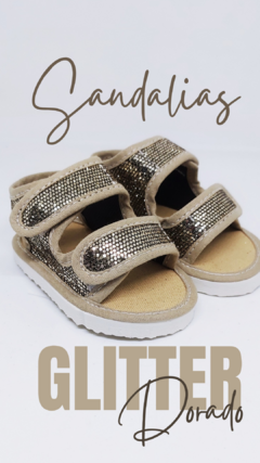 Sandalias No caminantes #GlitterDorado