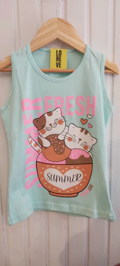 Musculosa nena #Gatito - LORE VE