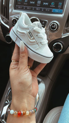 Imagen de Zapatillas tipo Vans KNU #Blancas