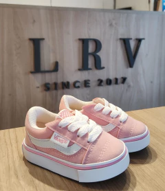 Zapatillas tipo Vans #Rosas en internet