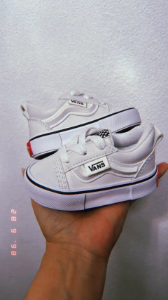 Zapatillas tipo Vans KNU #Blancas - comprar online