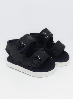 Sandalias No Caminantes #GlitterNegro