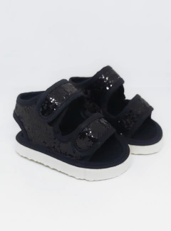 Sandalias No Caminantes #GlitterNegro