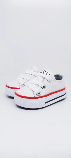 ZAPATILLAS LONA CAÑA BAJA #BlancaRojo en internet