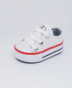 Imagen de ZAPATILLAS LONA CAÑA BAJA #BlancaRojo