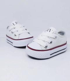 ZAPATILLAS LONA CAÑA BAJA #BlancasBordo en internet