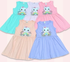 Vestido algodón nena #Gatita - comprar online