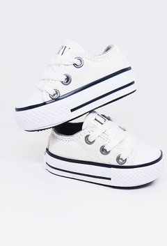 Zapatillas caña baja de LONA #BlancaNegro - comprar online