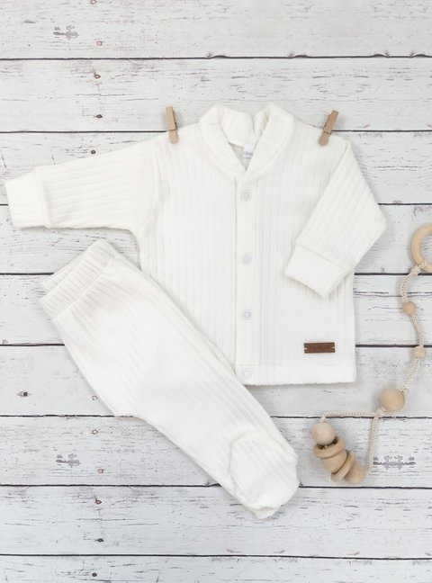 Ajuar Saquito + Ranita RN MANTECA