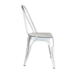 Sillas Tolix Plateadas x6 Outlet - tienda online
