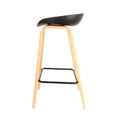 Banqueta Simil Tulip Negra - comprar online