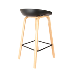 Imagen de Banqueta Simil Tulip Negra x2