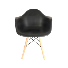 Sillón Eames Negro Nórdico De Comedor - comprar online