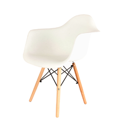 Sillónes Eames Blancos Nórdicos de Comedor x2 - comprar online