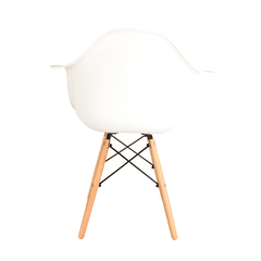 Sillónes Eames Blancos Nórdicos de Comedor x2