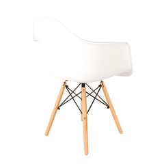 Imagen de Sillónes Eames Blancos Nórdicos de Comedor x2