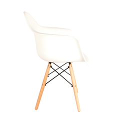 Sillónes Eames Blancos Nórdicos de Comedor x2 - tienda online