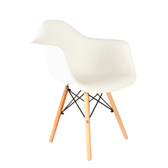 Sillónes Eames Blancos Nórdicos de Comedor x2 - HOME KONG