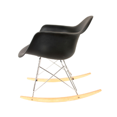 Sillón Mecedor Eames Negro - comprar online