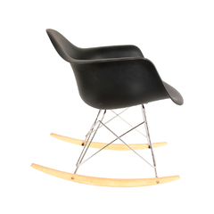 Sillón Mecedor Eames Negro - HOME KONG