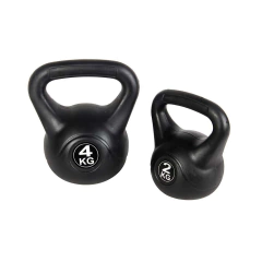 Kit Fitness Pesa Rusa Kettlebell 2kg + 4kg (x1 unidad)