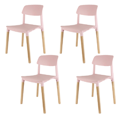 Sillas Novara Rosas x4