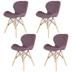 Sillas Butterfly Violetas x4