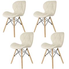 Sillas Butterfly Beige x4