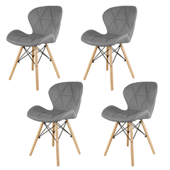 Sillas Butterfly Grises x4