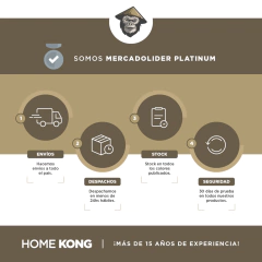 Sillas Eames Negras x8 - HOME KONG