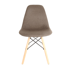 Silla Eames Tapizada Marrón x4 en internet