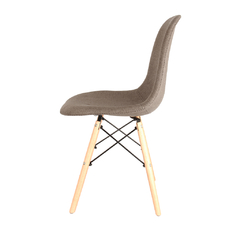 Silla Eames Tapizada Marrón x4 en internet