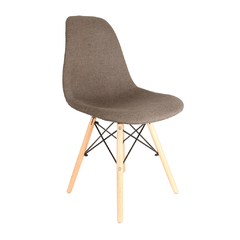 Silla Eames Tapizada Marrón x4 - HOME KONG