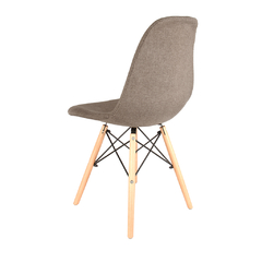 Silla Eames Tapizada Marrón x4 - comprar online