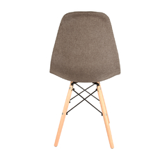 Silla Eames Tapizada Marrón x4