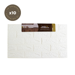 Placa Pared Autoadhesiva 3d Decorativa x10 Unidades