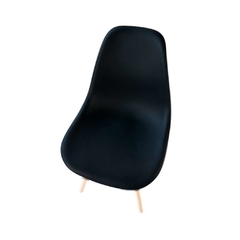 Sillas Eames Negras x4