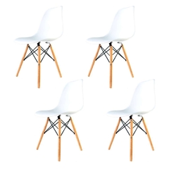 Sillas Eames Blancas x4