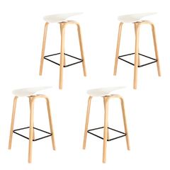 Banqueta Simil Tulip Blanca x4