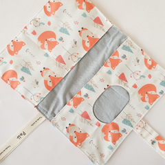 Portapañal Sarga Flow Zorrito Naranja - P&H Design