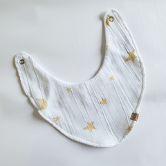 Babero Gasa Estrellas Mostaza - comprar online
