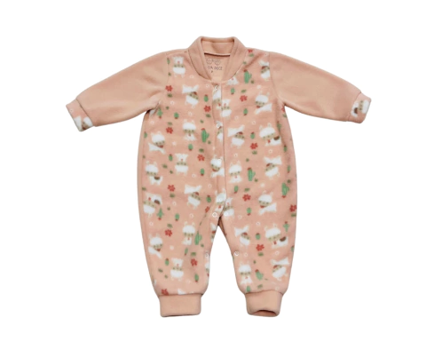 Macacão bebê microsoft salmão